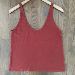 NWOT Steven Alan Untitled Sleeveless Scoop Neck Tank Top Rust Burnt Orange S